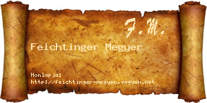 Feichtinger Megyer névjegykártya